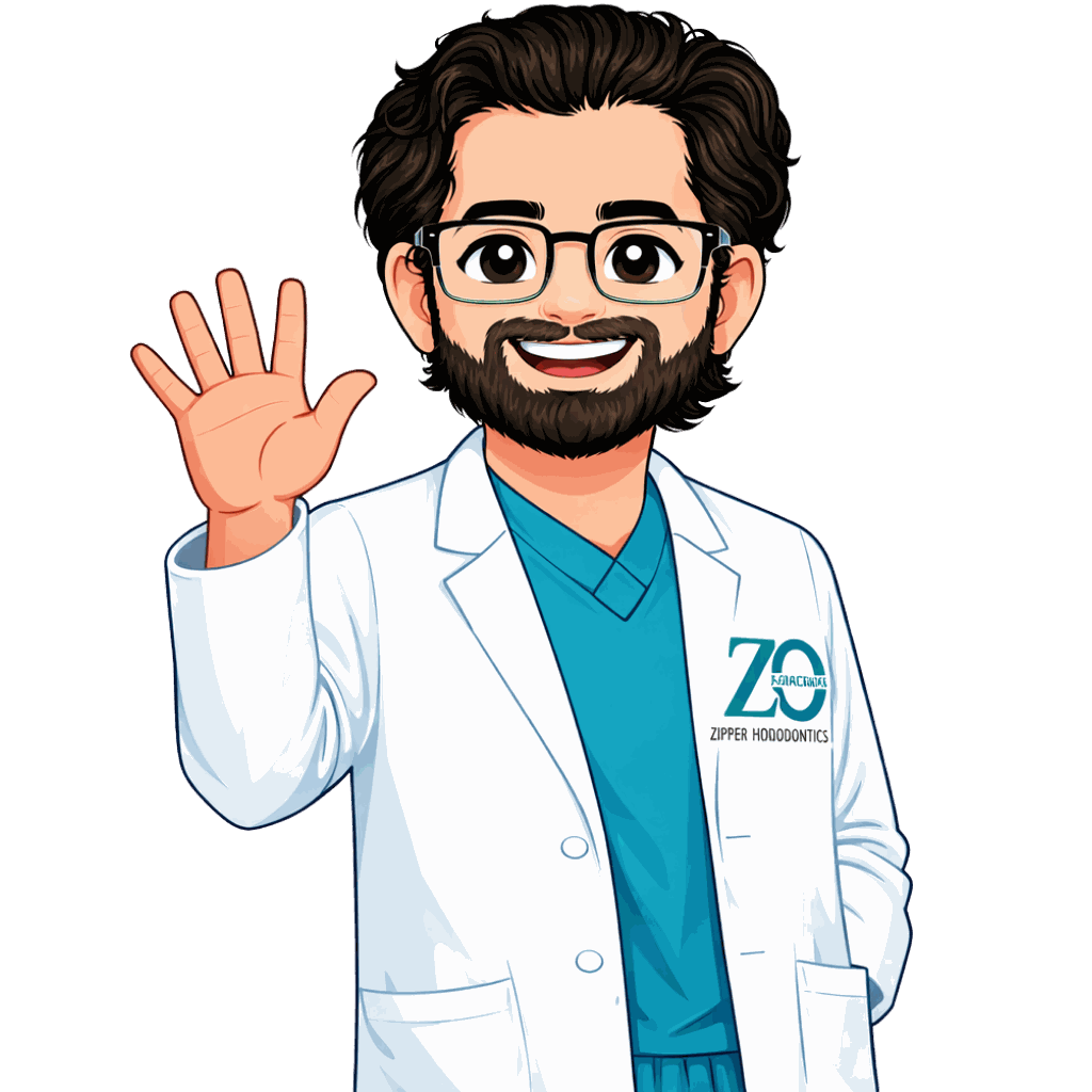 Dr. Zipper waving goodbye